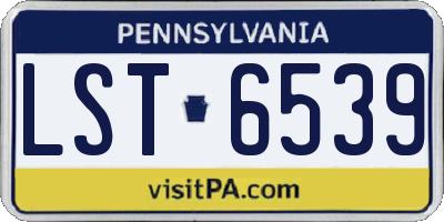 PA license plate LST6539