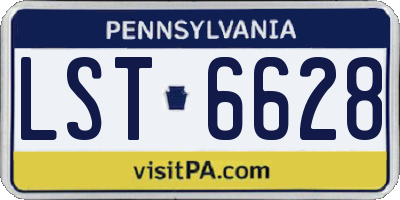 PA license plate LST6628