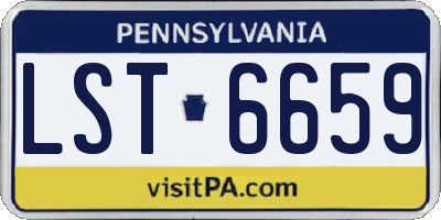 PA license plate LST6659