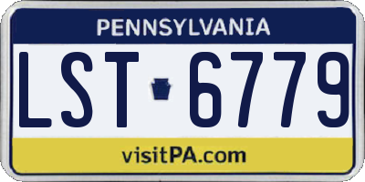 PA license plate LST6779