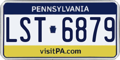 PA license plate LST6879