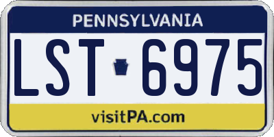 PA license plate LST6975