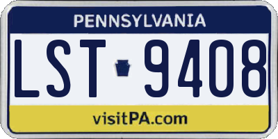 PA license plate LST9408