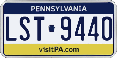 PA license plate LST9440