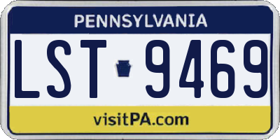 PA license plate LST9469