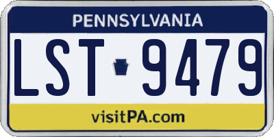 PA license plate LST9479