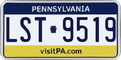 PA license plate LST9519