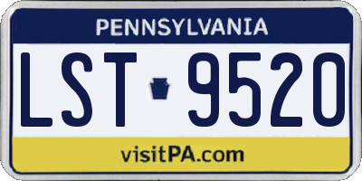 PA license plate LST9520