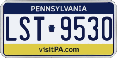 PA license plate LST9530