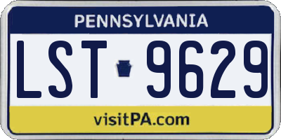 PA license plate LST9629