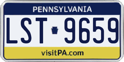 PA license plate LST9659