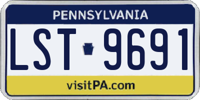 PA license plate LST9691