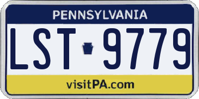 PA license plate LST9779