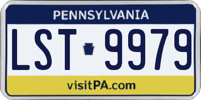 PA license plate LST9979
