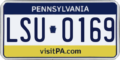 PA license plate LSU0169