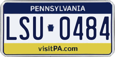 PA license plate LSU0484