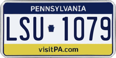 PA license plate LSU1079