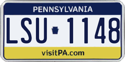 PA license plate LSU1148