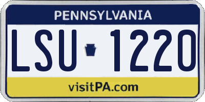 PA license plate LSU1220