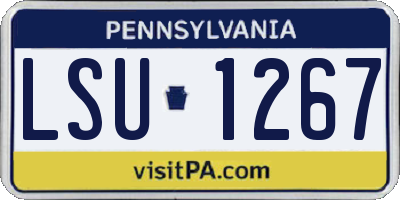 PA license plate LSU1267