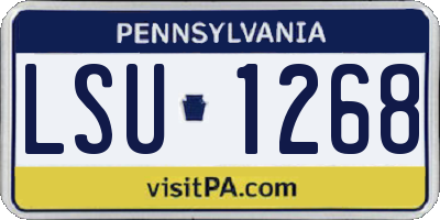 PA license plate LSU1268