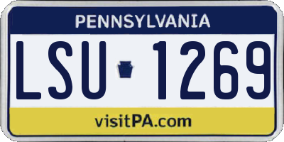 PA license plate LSU1269