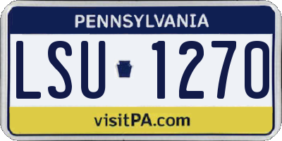 PA license plate LSU1270