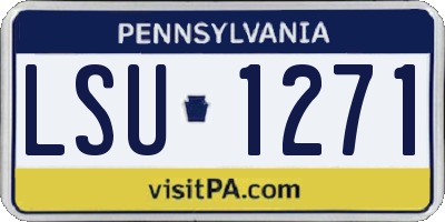 PA license plate LSU1271