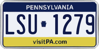PA license plate LSU1279