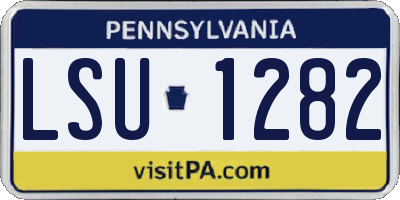 PA license plate LSU1282