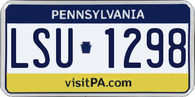 PA license plate LSU1298