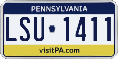 PA license plate LSU1411