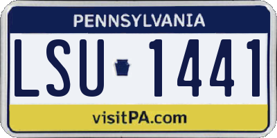 PA license plate LSU1441