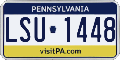 PA license plate LSU1448