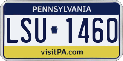PA license plate LSU1460