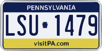 PA license plate LSU1479