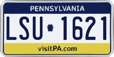 PA license plate LSU1621