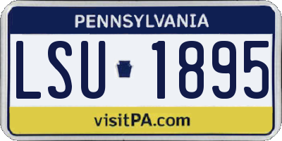 PA license plate LSU1895
