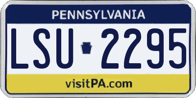 PA license plate LSU2295