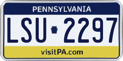 PA license plate LSU2297