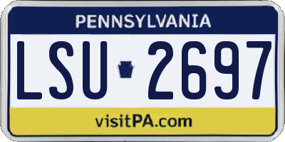PA license plate LSU2697