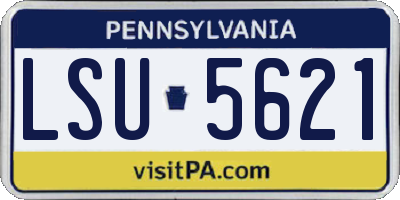 PA license plate LSU5621
