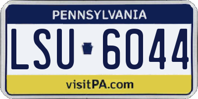 PA license plate LSU6044