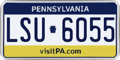 PA license plate LSU6055