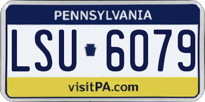 PA license plate LSU6079