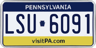 PA license plate LSU6091