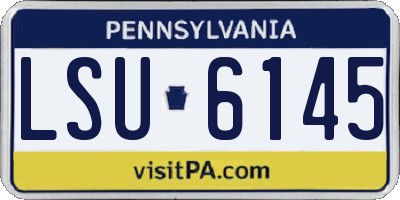 PA license plate LSU6145