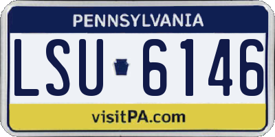PA license plate LSU6146