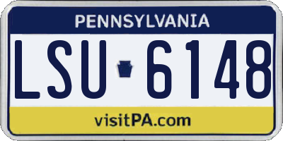 PA license plate LSU6148
