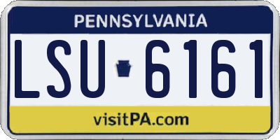PA license plate LSU6161